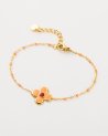 Bracelet à fleur et chaine à billes