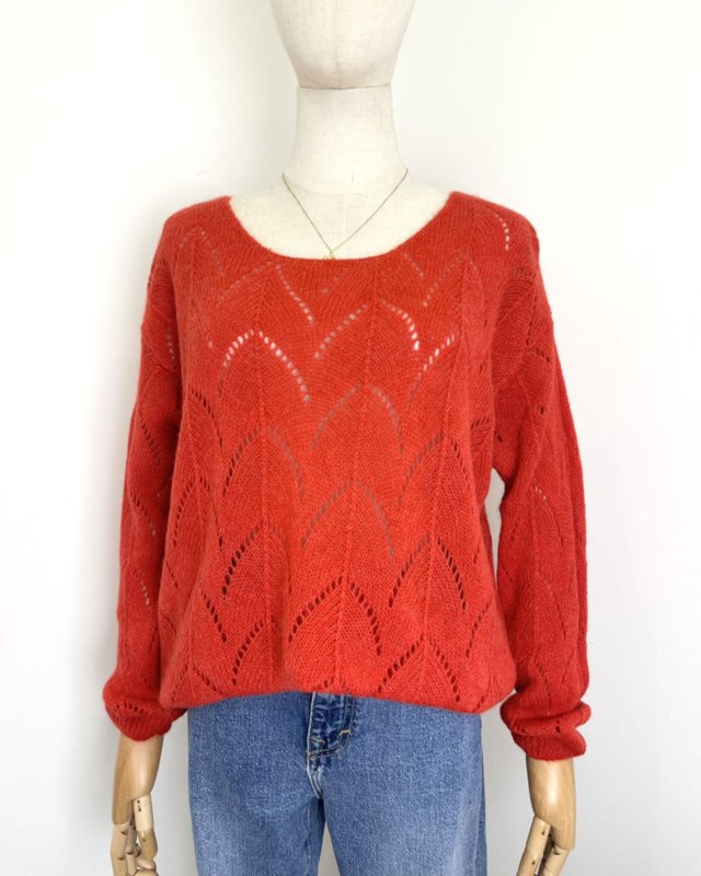 Pull léger à maille ajourée