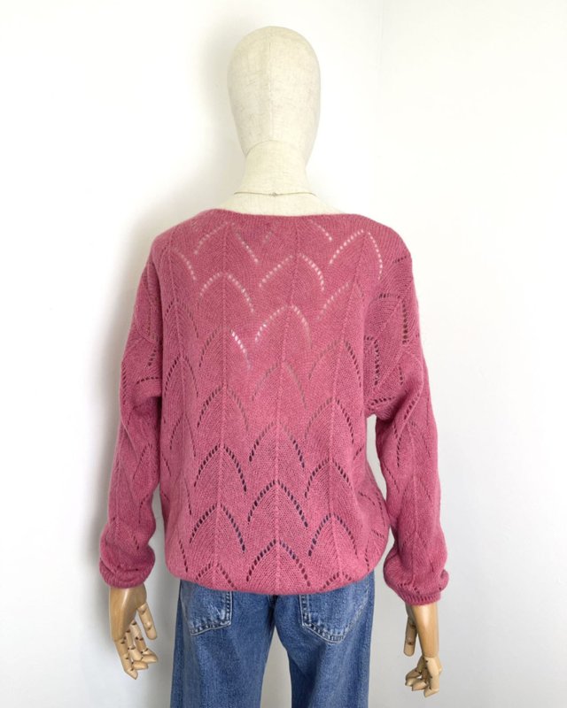 Pull léger à maille ajourée