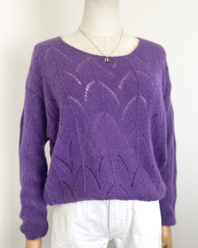 Pull léger à maille ajourée