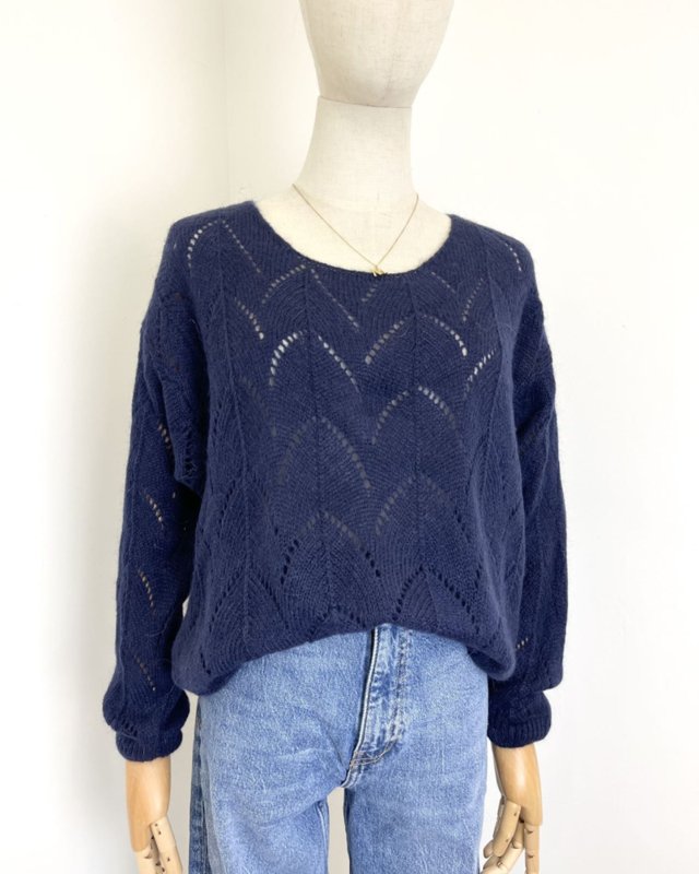 Pull léger à maille ajourée