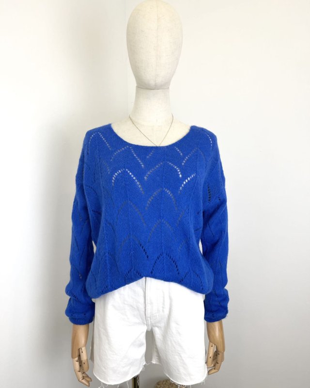 Pull léger à maille ajourée