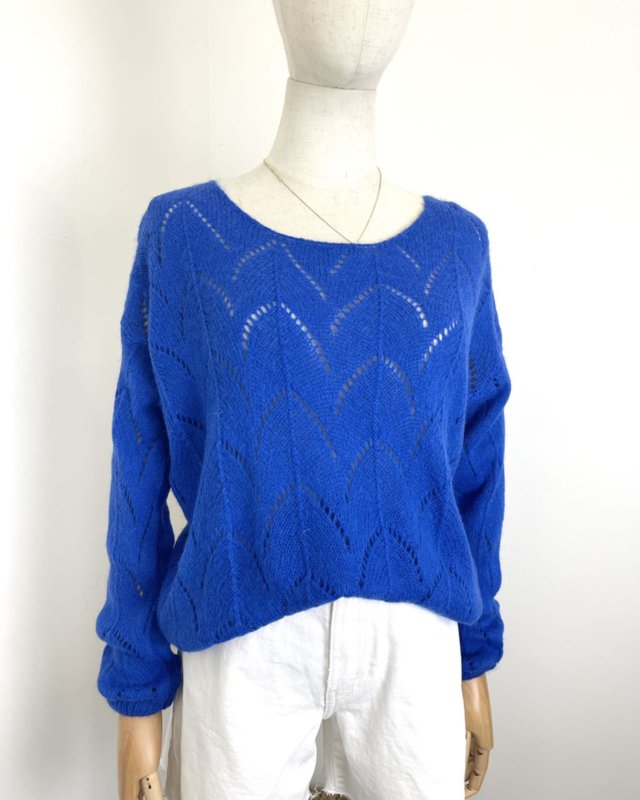 Pull léger à maille ajourée