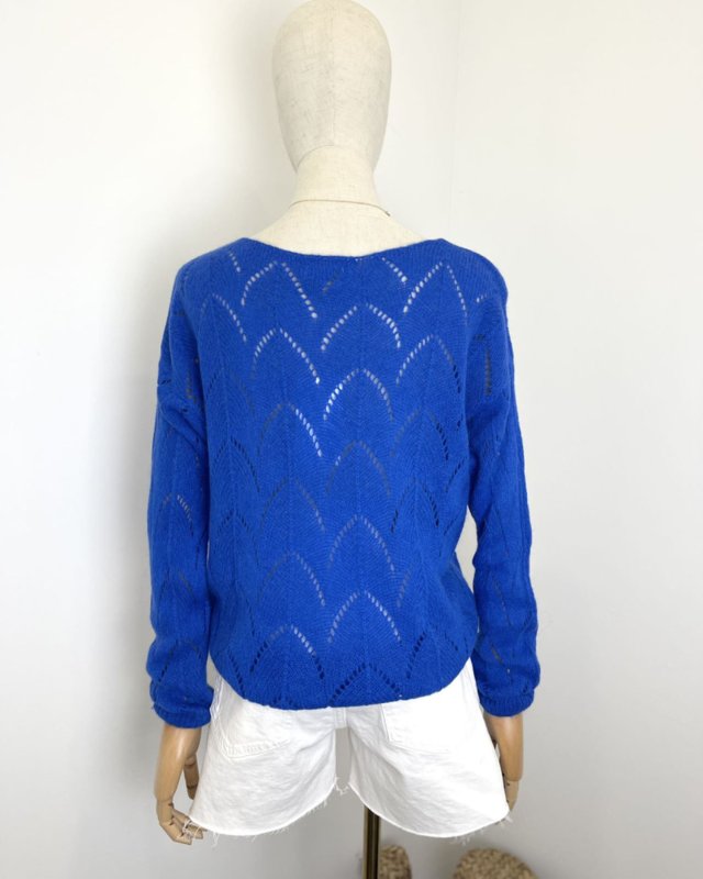 Pull léger à maille ajourée