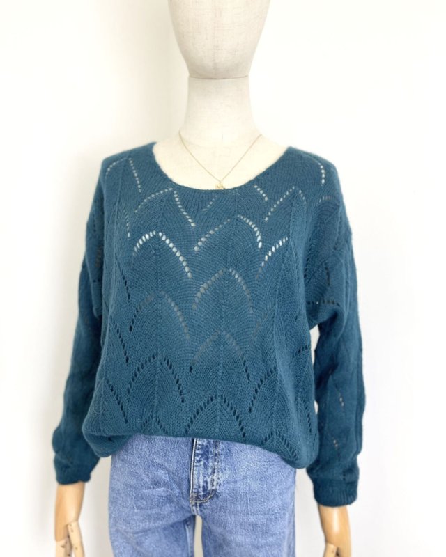 Pull léger à maille ajourée
