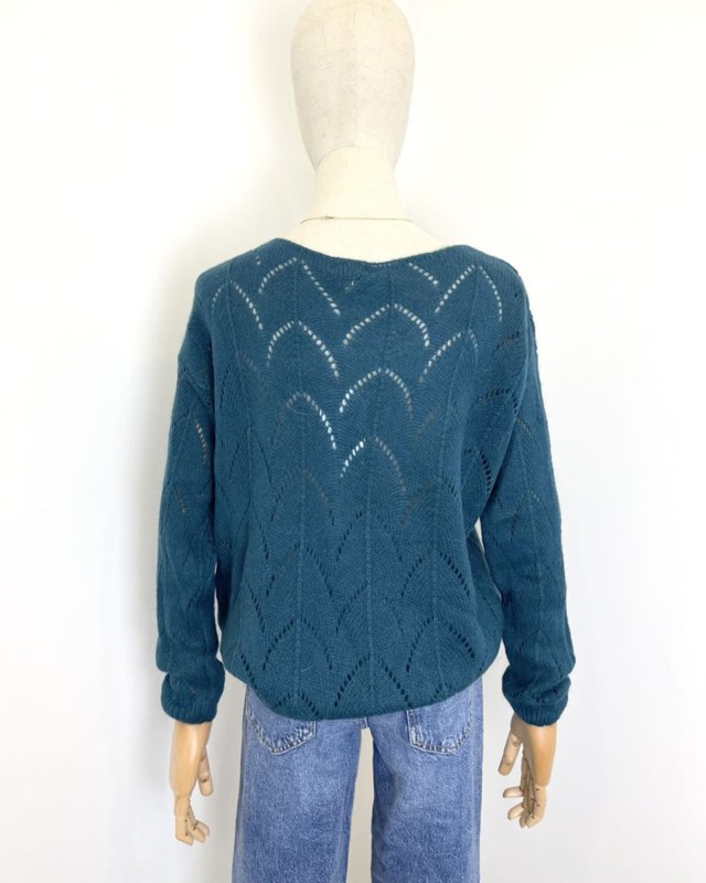 Pull léger à maille ajourée