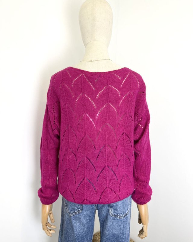 Pull léger à maille ajourée