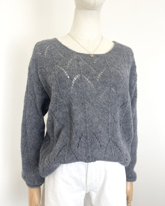 Pull léger à maille ajourée
