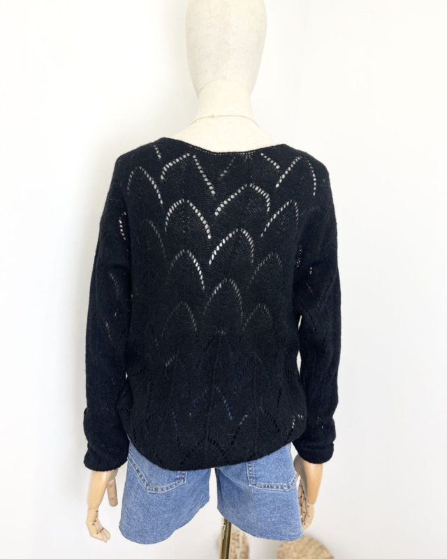 Pull léger à maille ajourée