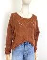 Pull léger à maille ajourée