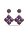 Boucles d'oreilles pendantes losange