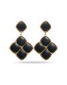Boucles d'oreilles pendantes losange