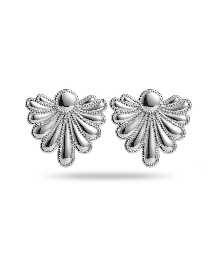 Boucles d'oreilles coquillage en acier