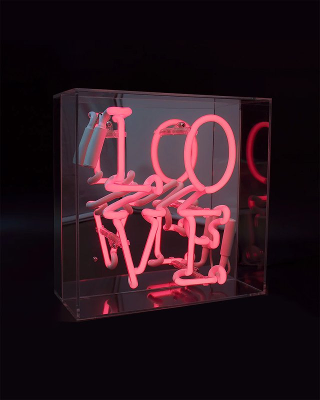 Néon rose LOVE Locomocean
