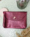 Pochette enveloppe en cuir irisé