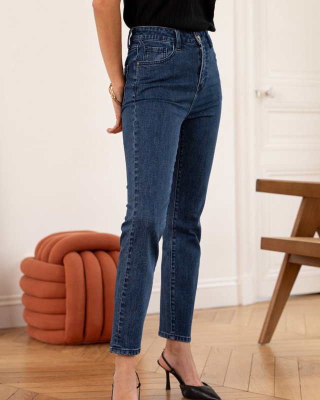 Jeans coupe slim en denim...