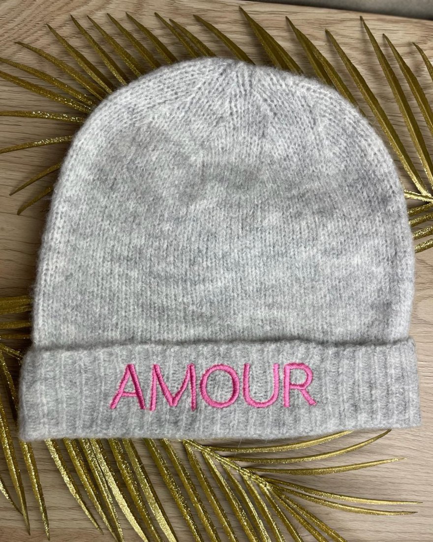 Bonnet Amour à revers large