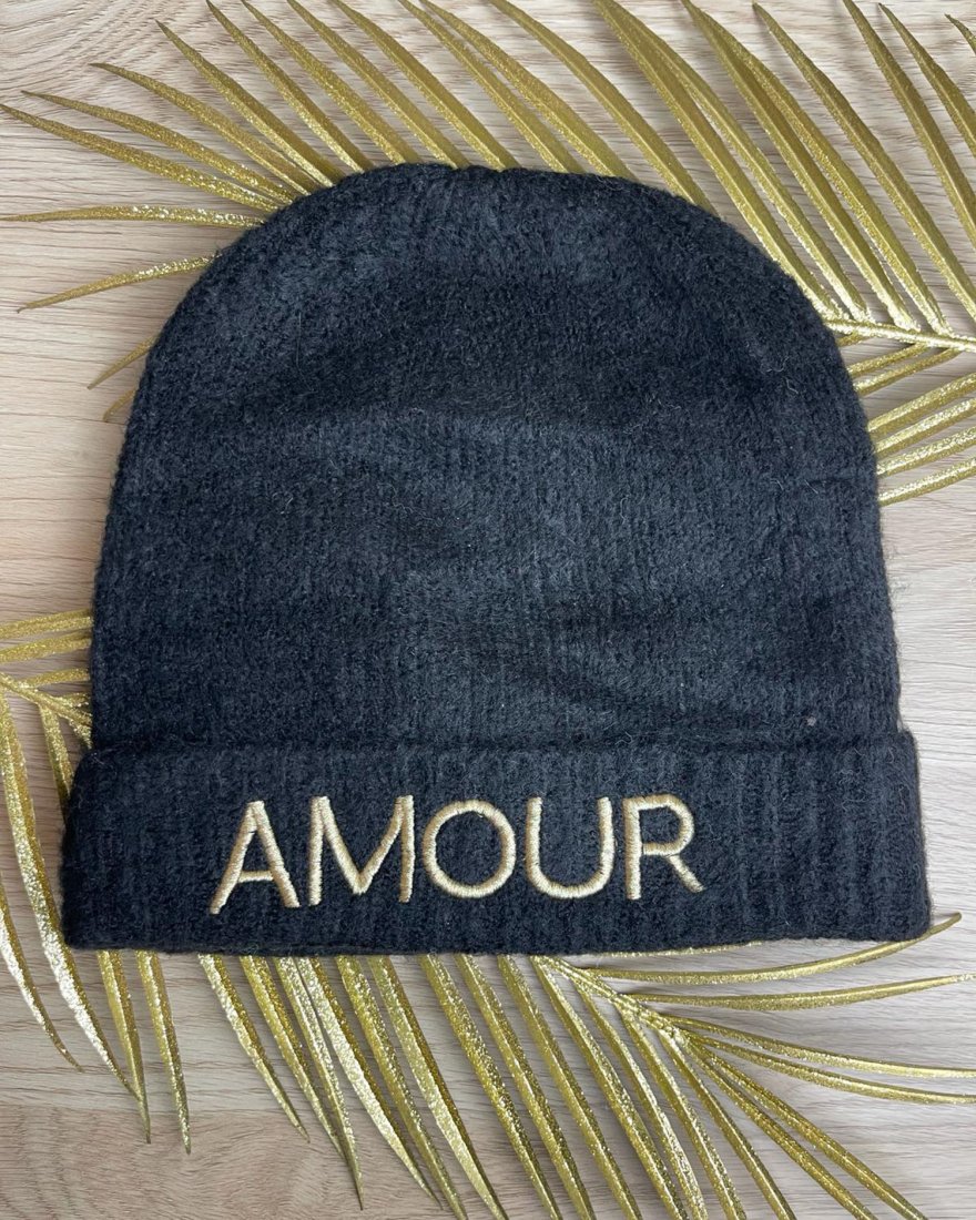 Bonnet Amour à revers large
