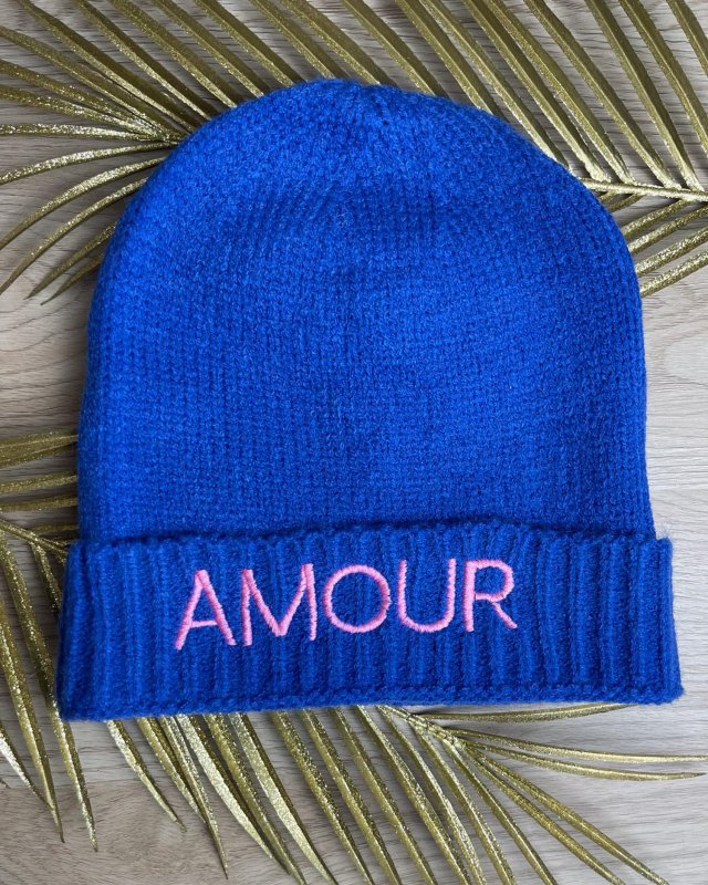 Bonnet Amour à revers large
