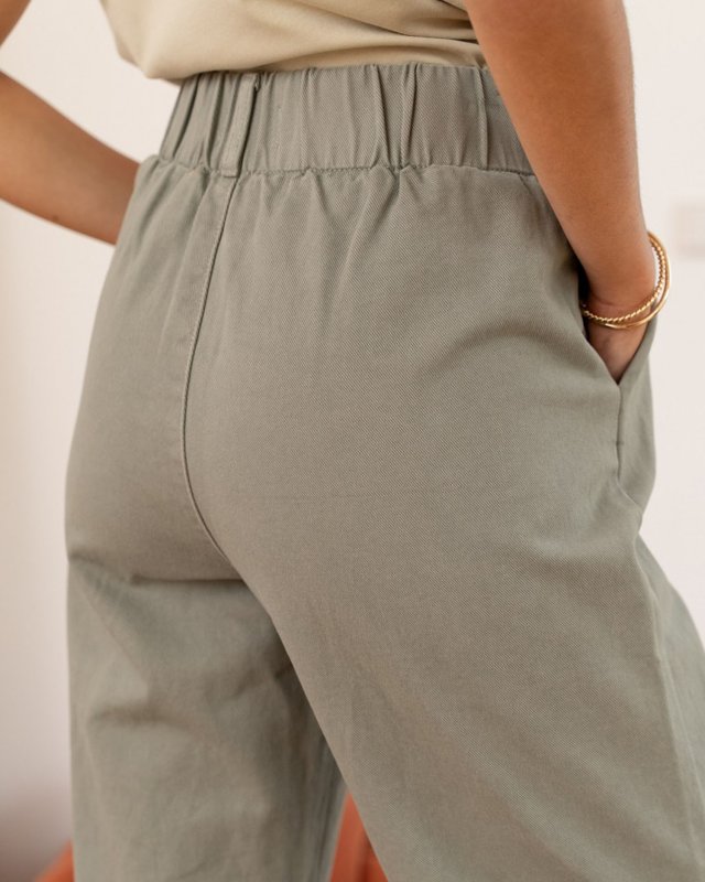 Jean's momfit en denim tilleul