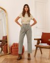 Jean's momfit en denim tilleul