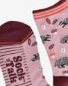 Chaussettes roses avec des blaireaux