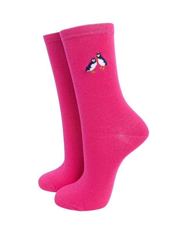 Chaussettes fuchsia à...