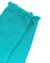 Chaussettes bleues pailletées à feston