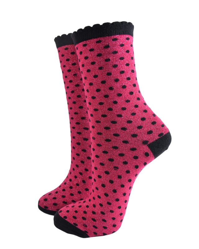 Chaussettes fuchsia à...