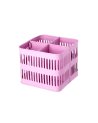 Petit rangement métallique rose pour ustensiles Rice