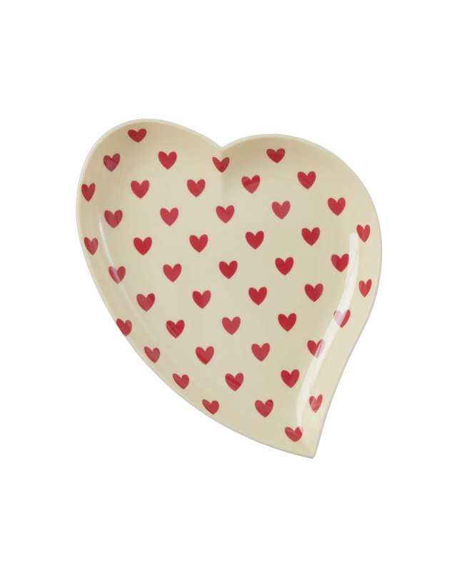 Assiette en forme de coeur...