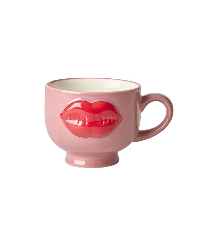 Mug Red Lips en céramique Rice