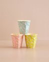 Gobelet petites fleurs bleues Rice en mélamine