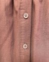 Blouse ample chocolat à broderies coeurs