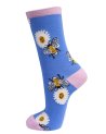 Chaussettes avec des abeilles et des tournesols