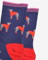 Chaussettes avec des chiens en manteau