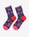 Chaussettes avec des chiens en manteau