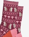 Chaussettes avec des hérissons et détails roses