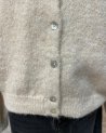 Gilet écru à boutons nacrés
