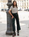 Pantalon Viviane en velours vert sapin