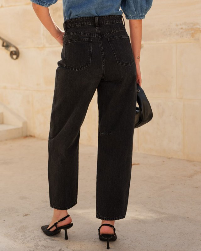 Jean Brandy en denim gris foncé