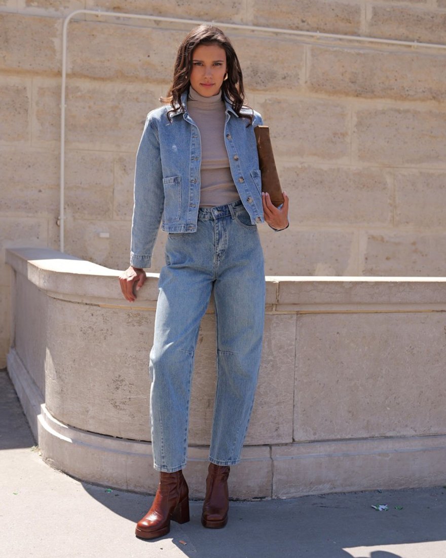 Jean Brandy en denim vintage