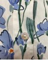 Chemisier blanc à fleurs bleues