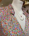 Chemisier à motif liberty multicolore