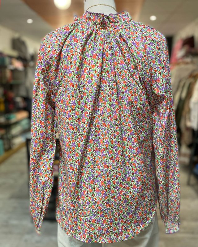 Chemisier à motif liberty multicolore