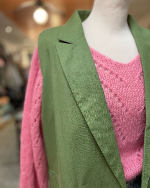 Blazer sans manches vert