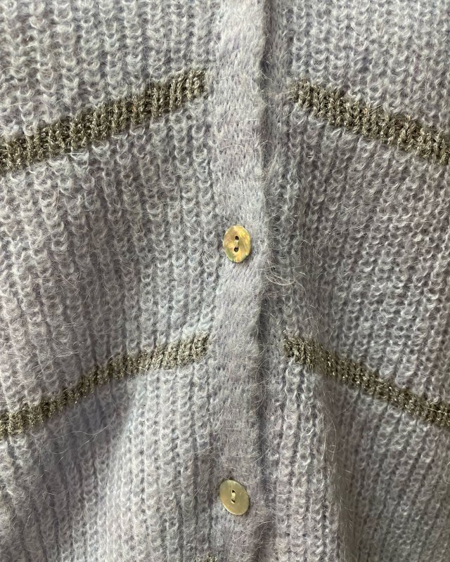 Gilet à rayures argentées