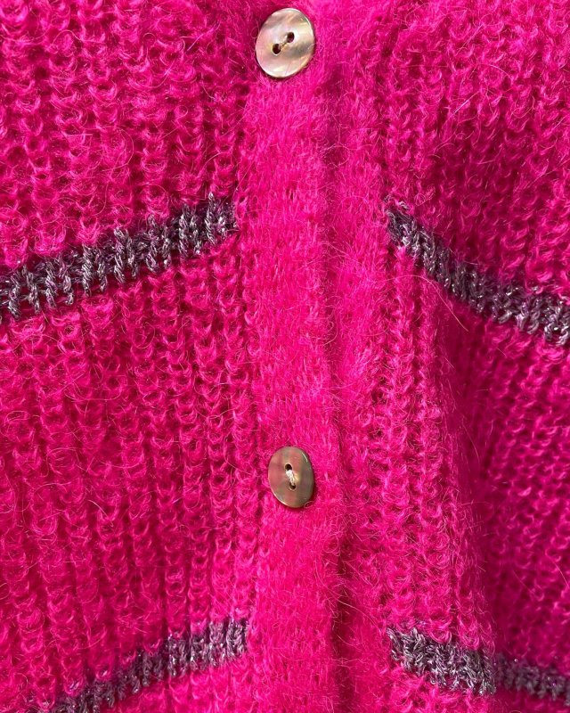 Gilet à rayures argentées