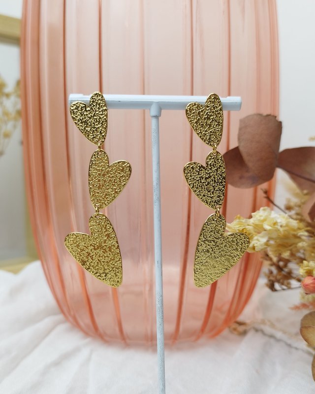 Boucles d'oreilles triples...