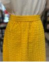 Jupe midi en vichy jaune